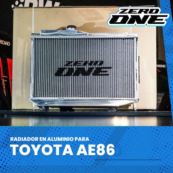 ZEROONE RADIADOR+FANSHROUD TOYOTA AE86