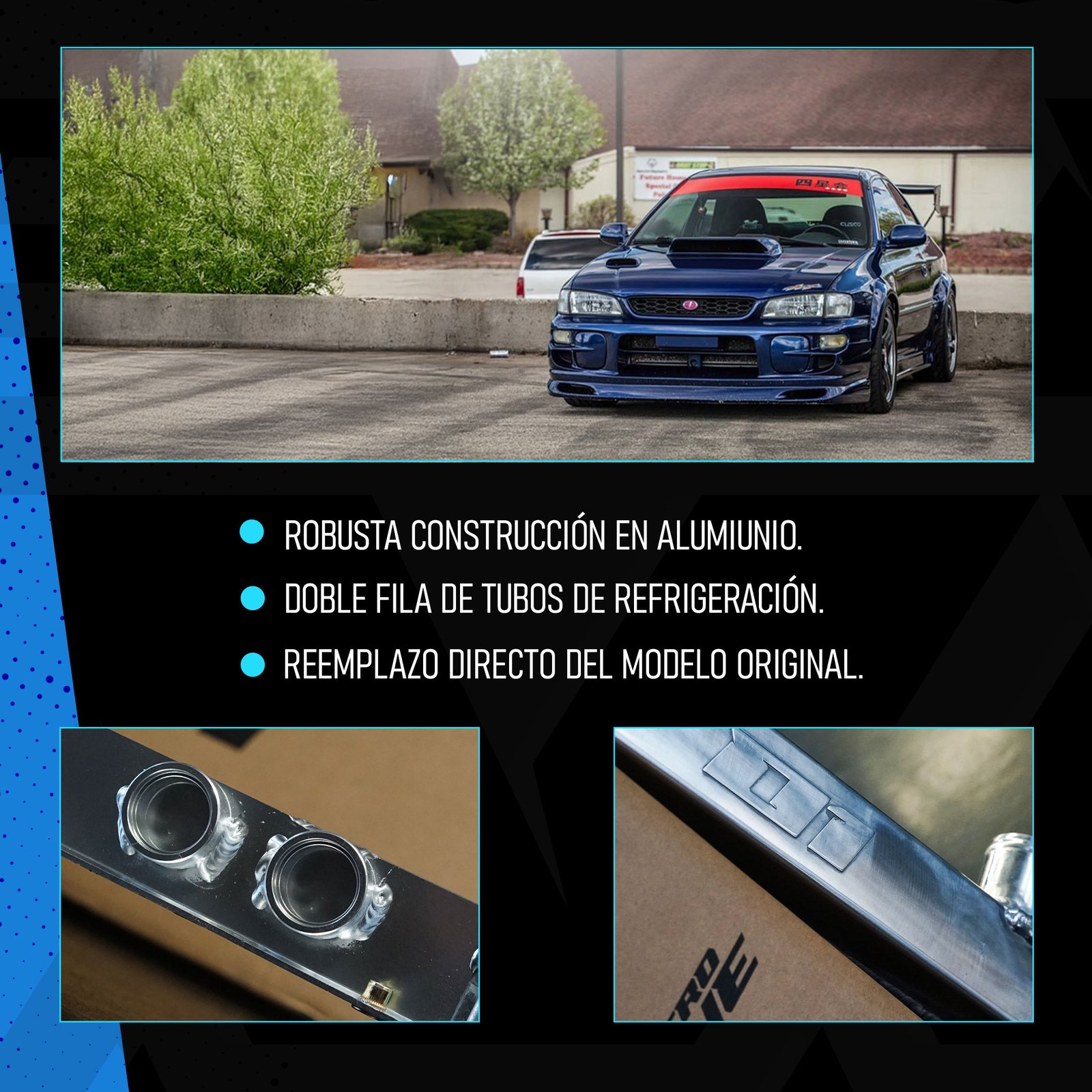 ZEROONE RADIADOR SUBARU IMPREZA WRX/STI GC8 - Imagen 2